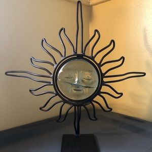 Antique Sun Candle Holder